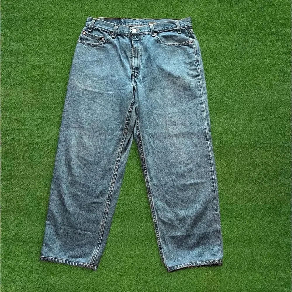 Levi-s Men's Blue and Navy Jeans